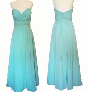💐Christina Wu Formal Chiffon Gown/Bridesmaid Dress Style 22767 in "Water